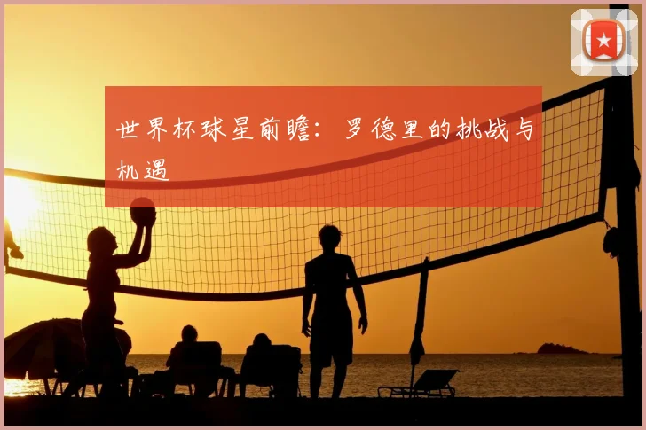 世界杯球星前瞻：罗德里的挑战与机遇